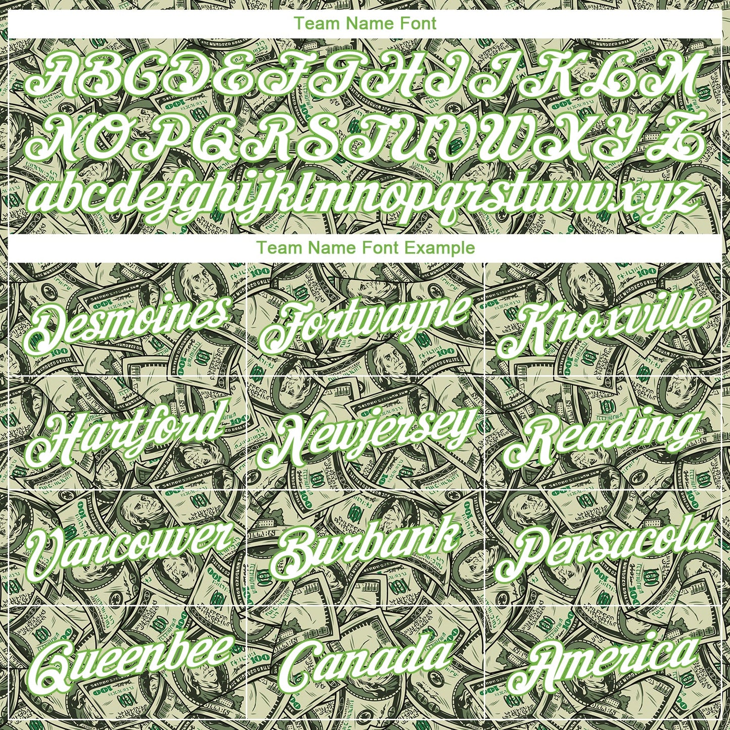 Custom Women's Green White-Neon Green Dollar 3D V-Neck Cropped Baseball Jersey view 4