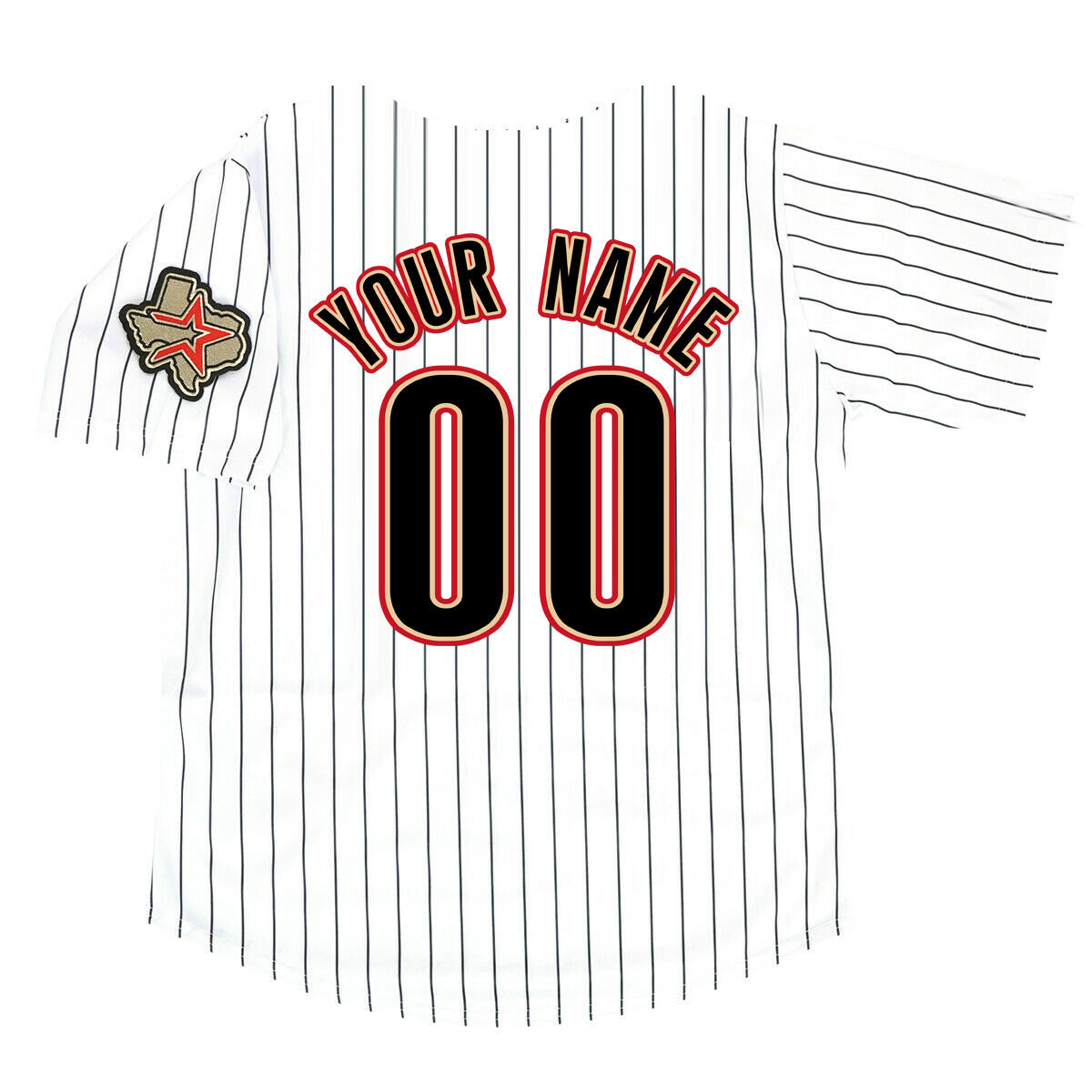 Custom Houston Astros 2012 White Men's Jersey Stitched Black Stripe view 2