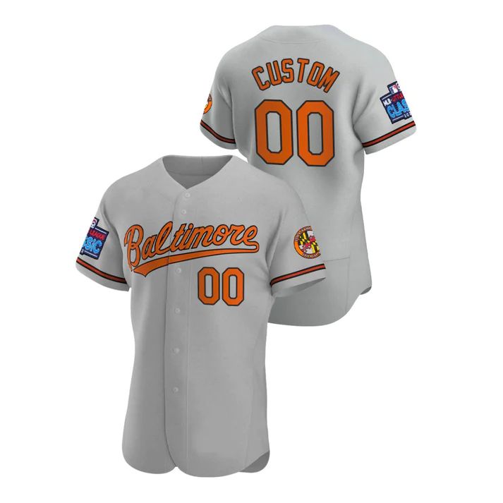 Baseball Jerseys Custom Baltimore Orioles 2022 Little League Classic Gray Stitched Jersey - Main View