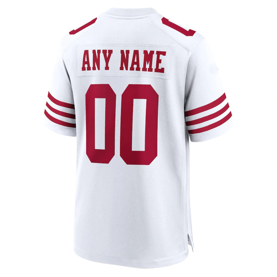 Custom SF.49ers New White Stitched American Football Jerseys 2022 - Main View