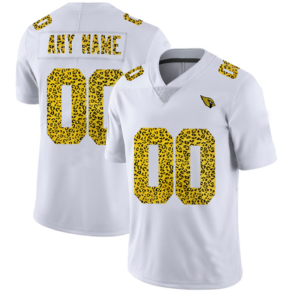Custom A.Cardinal Jersey White Limited  Vapor White Leopard Print Fashion Jerseys - Main View