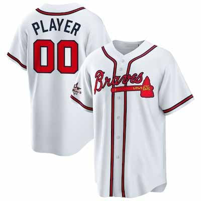 Custom Atlanta Braves 2025 All-Star Game Home Pick-A-Player Replica Jersey - White Baseball Jerseys - Main View