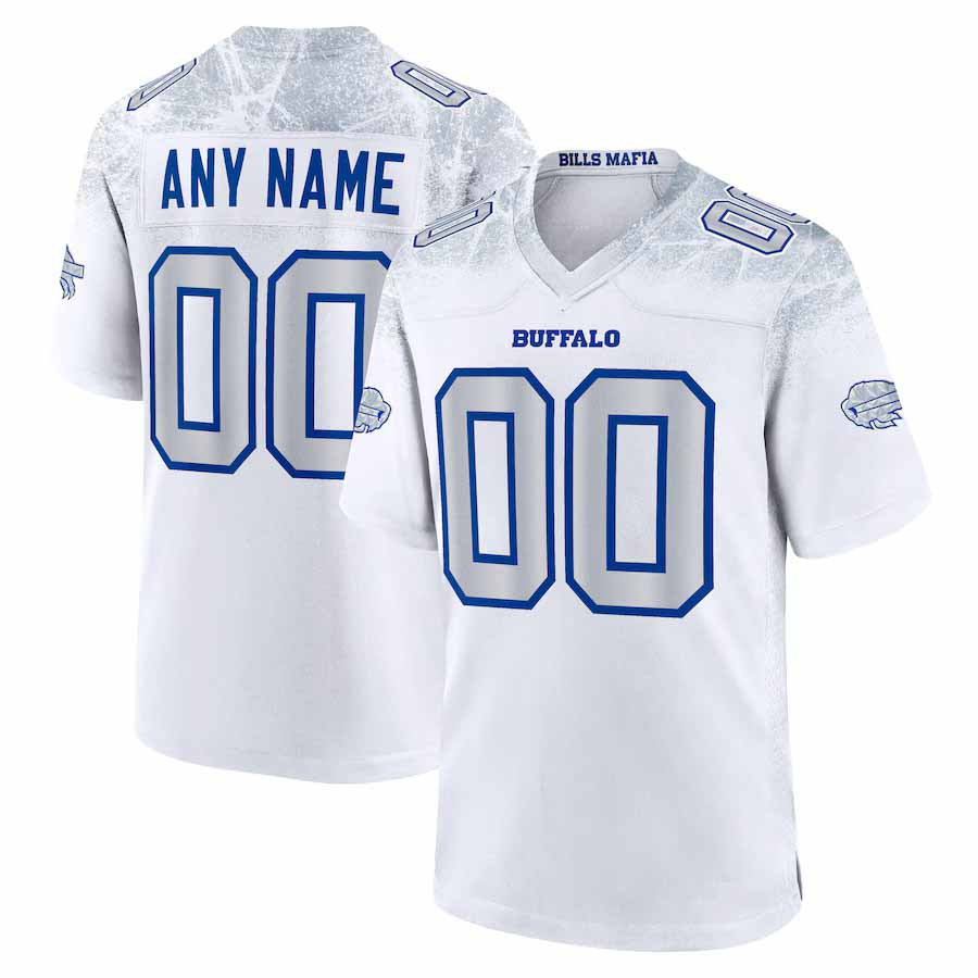 Custom B.Bills 2025 Rivalries Collection Game Jersey - White Football Stitched American Jerseys - Main View