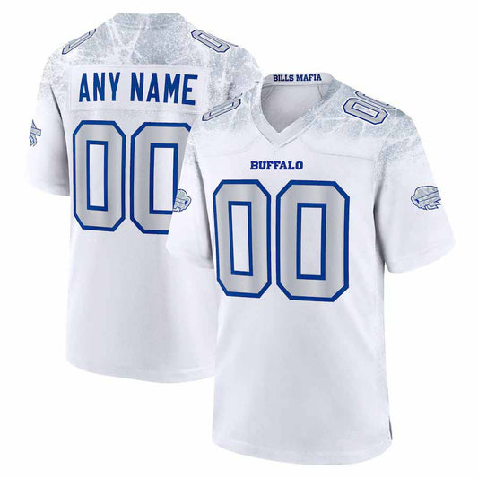 Custom B.Bills 2025 Rivalries Collection Game Jersey - White Football Stitched American Jerseys - Main View