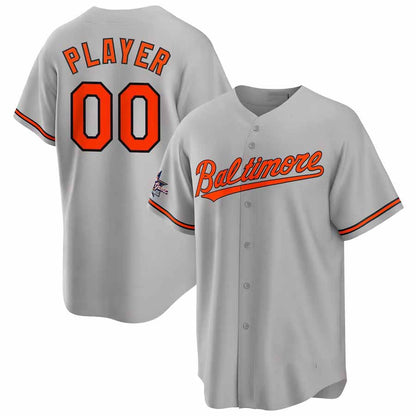 Custom Baltimore Orioles 2025 All-Star Game Away Pick-A-Player Replica Jersey - Gray Baseball Jerseys - Main View