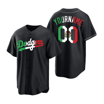 Baseball Jerseys Custom Los Angeles Dodgers Black Fashion Stitched Jerseys Men Youth Women Letter And Numbers Birthday Gift - Main View
