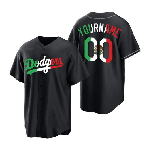 Baseball Jerseys Custom Los Angeles Dodgers Black Fashion Stitched Jerseys Men Youth Women Letter And Numbers Birthday Gift - Main View