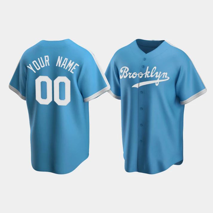 Baseball Jerseys Custom Los Angeles Dodgers Light Blue Stitched Jerseys - Main View