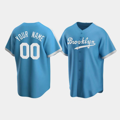 Baseball Jerseys Custom Los Angeles Dodgers Light Blue Stitched Jerseys - Main View