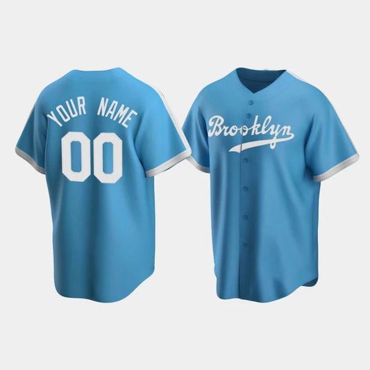 Baseball Jerseys Custom Los Angeles Dodgers Light Blue Stitched Jerseys - Main View