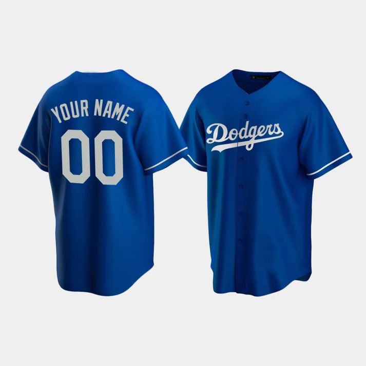 Baseball Jerseys Custom Los Angeles Dodgers Royal Stitched Jerseys - Main View