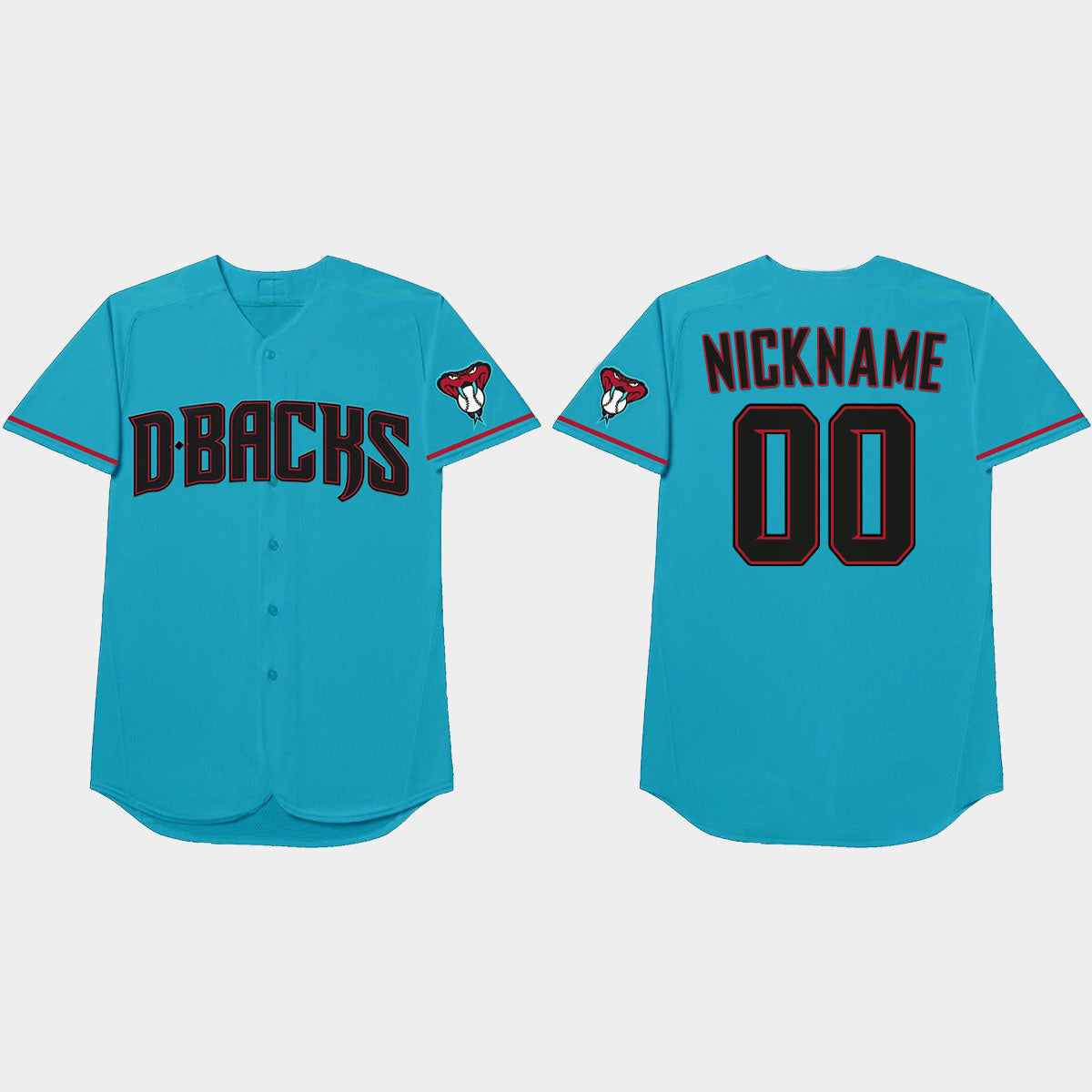 2022 Custom Baseball Stitched Jerseys Arizona Diamondbacks Blue Players Weekend Nickname Jersey - Main View