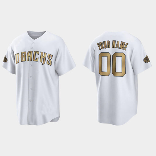 Baseball White Custom A.Diamondback 2022 All Star Game Jersey Stitched - Main View