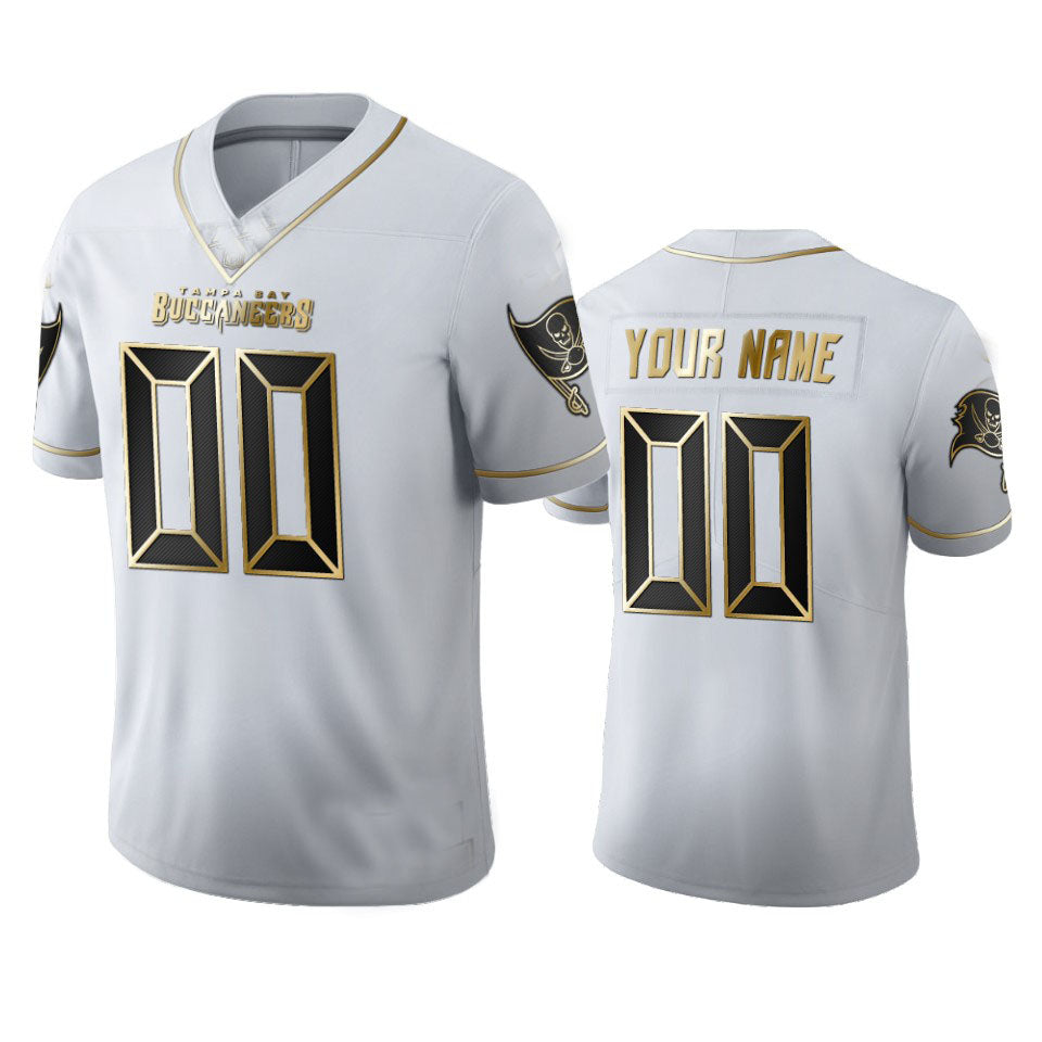 Custom TB.Buccaneers Football Jerseys American Design Your Own Practice Mesh Name and Number view 7