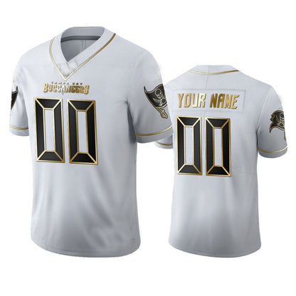 Custom TB.Buccaneers Football Jerseys American Design Your Own Practice Mesh Name and Number view 7