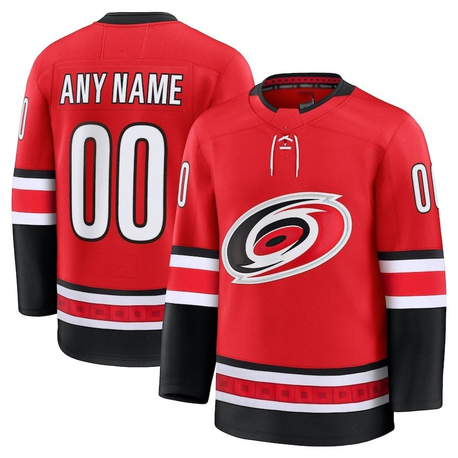 Custom C.Hurricanes Fanatics Alternate Premium Jersey - Red Stitched American Hockey Jerseys - Main View
