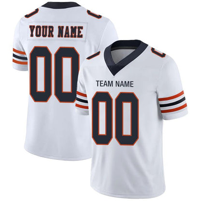 Custom C.Bears American Personalize Birthday Gifts White Jersey Stitched Jersey Football Jerseys - Main View