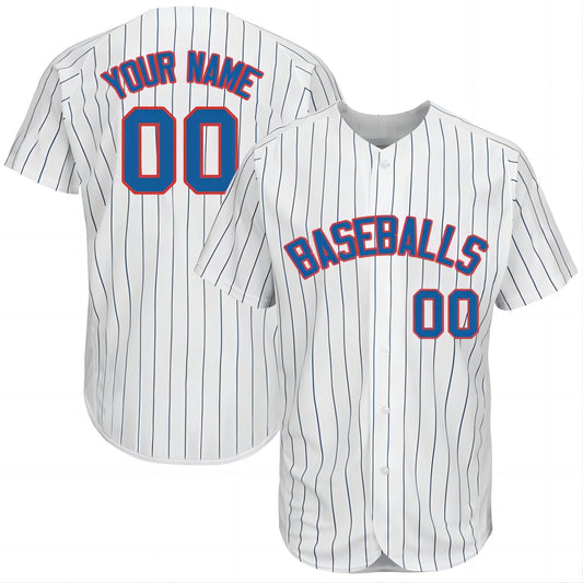 Baseball Jerseys Custom Chicago White Sox Stitched Personalized Button Down Baseball T Shirt - Main View