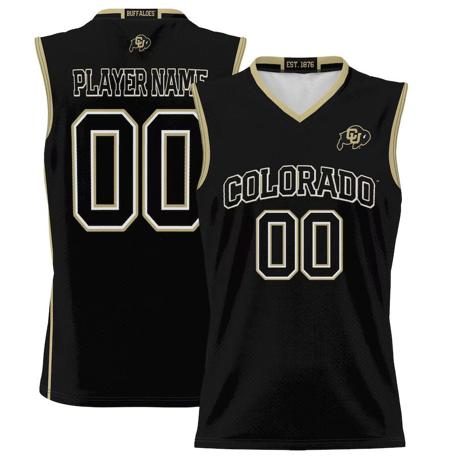 Custom C.Buffaloes GameDay Greats Unisex Lightweight NIL Pick-A-Player Basketball Jersey - Black American College Jerseys - Main View