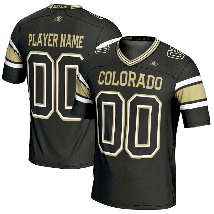 Custom C.Buffaloes GameDay Greats NIL Pick-A-Player Football Jersey - Black American College Jerseys - Main View