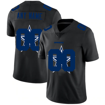 Custom D.Cowboys Jersey Limited Black Vapor Untouchable Team Big Logo - Main View