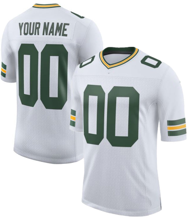 Custom GB.Packers Active Player White 2025 New Vapor Untouchable Limited Football Stitched Jersey - Main View