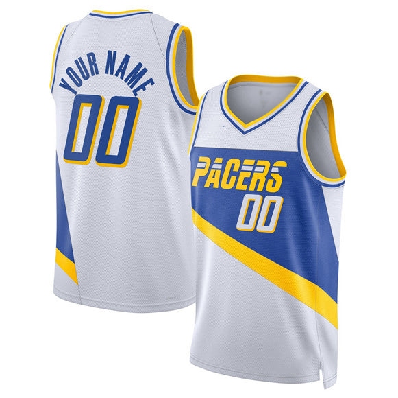 Custom IN.Pacers Active Player White 2025-26 City Edition Stitched Basketball Jersey - Main View