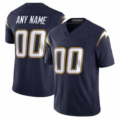 Custom LA.Chargers Active Player Navy 2025 F.U.S.E. Alternate Vapor Limited Football Stitched Football Stitched American Football Jerseys - Main View