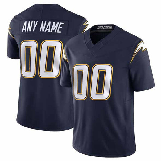 Custom LA.Chargers Active Player Navy 2025 F.U.S.E. Alternate Vapor Limited Football Stitched Football Stitched American Football Jerseys - Main View