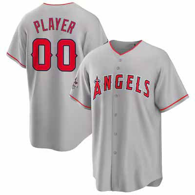 Custom Los Angeles Angels 2025 All-Star Game Away Pick-A-Player Replica Jersey - Gray Baseball Jerseys - Main View