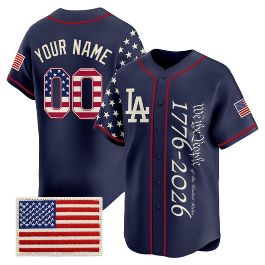 Custom Los Angeles Angels  America 250 Edition Vapor Premier Limited Navy Stitched Baseball Jersey - Main View