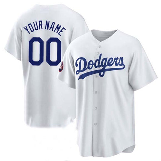 Custom Los Angeles Dodgers ACTIVE PLAYER White 2025 World Tour Tokyo Series Home Stitched Baseball Jersey - Main View