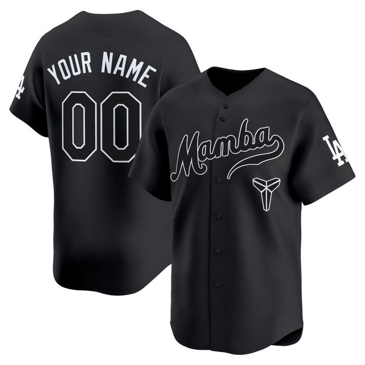 Custom Los Angeles Dodgers Black Mamba Vapor Premier Limited Custom Jersey - All Stitched Baseball Jersey - Main View