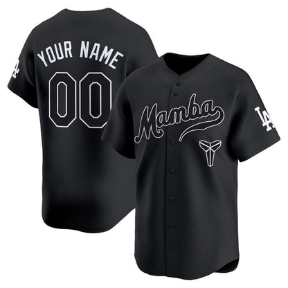 Custom Los Angeles Dodgers Black Mamba Vapor Premier Limited Custom Jersey - All Stitched Baseball Jersey - Main View