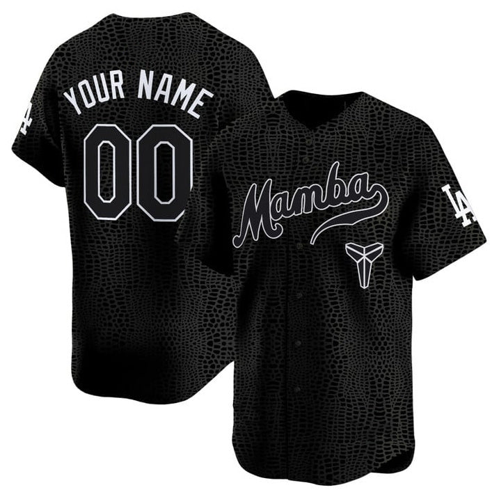 Custom Los Angeles Dodgers Black Mamba Vapor Premier Limited Custom Jersey - All Stitched Baseball Jersey - Main View