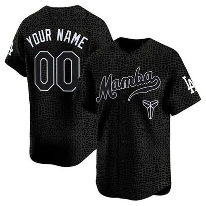 Custom Los Angeles Dodgers Black Mamba Vapor Premier Limited Custom Jersey - All Stitched Baseball Jersey - Main View