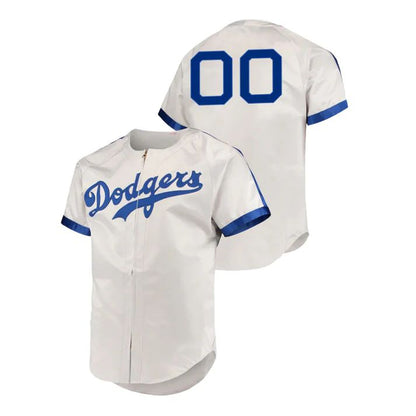 Baseball Jerseys Custom Los Angeles Dodgers Gray Cooperstown Stitched throwback Jersey - Main View