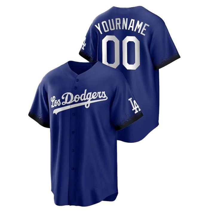 Baseball Jerseys Custom Los Angeles Dodgers Jersey 2021 City Connect Royal Mens Women and Youth - Main View