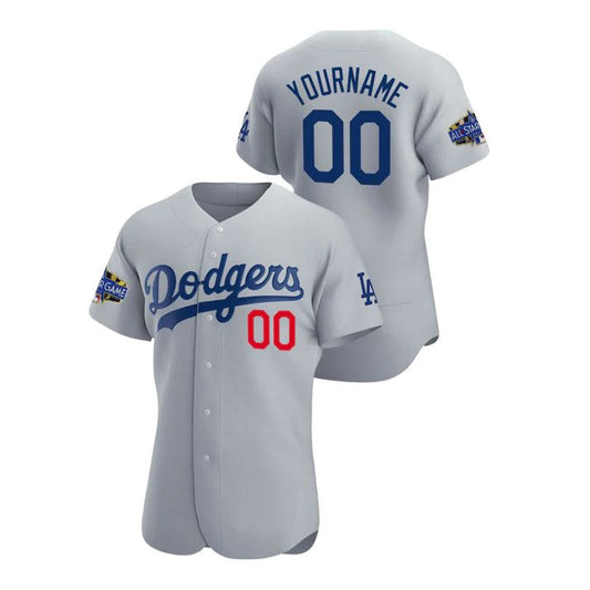Baseball Jerseys Custom Los Angeles Dodgers Jersey 2022 All Star Game Gray Jersey Stitched Baseball - Main View