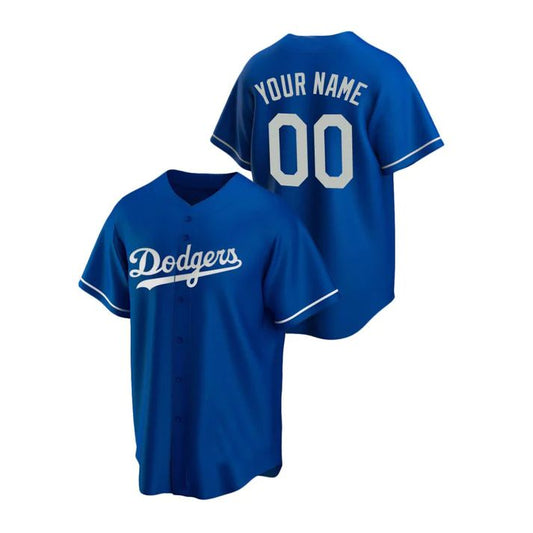 Baseball Jerseys Custom Los Angeles Dodgers Royal Jerseys Stitched Men Youth And Women For Birthday Gift - Main View