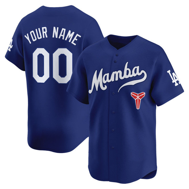 Custom Los Angeles Dodgers Royal Mamba Vapor Premier Limited Custom Jersey - All Stitched Baseball Jersey - Main View