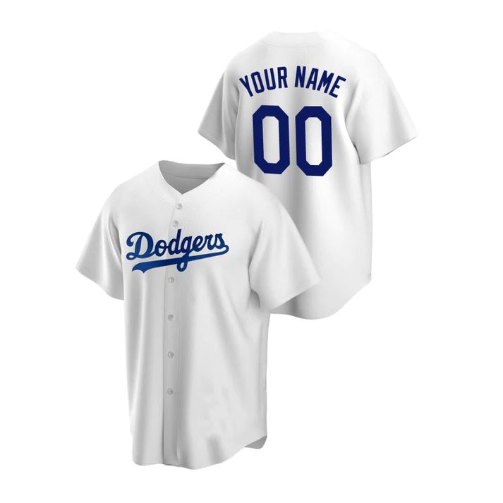 Baseball Jerseys Custom Los Angeles Dodgers White Jerseys Stitched Men Youth And Women For Birthday Gift - Main View