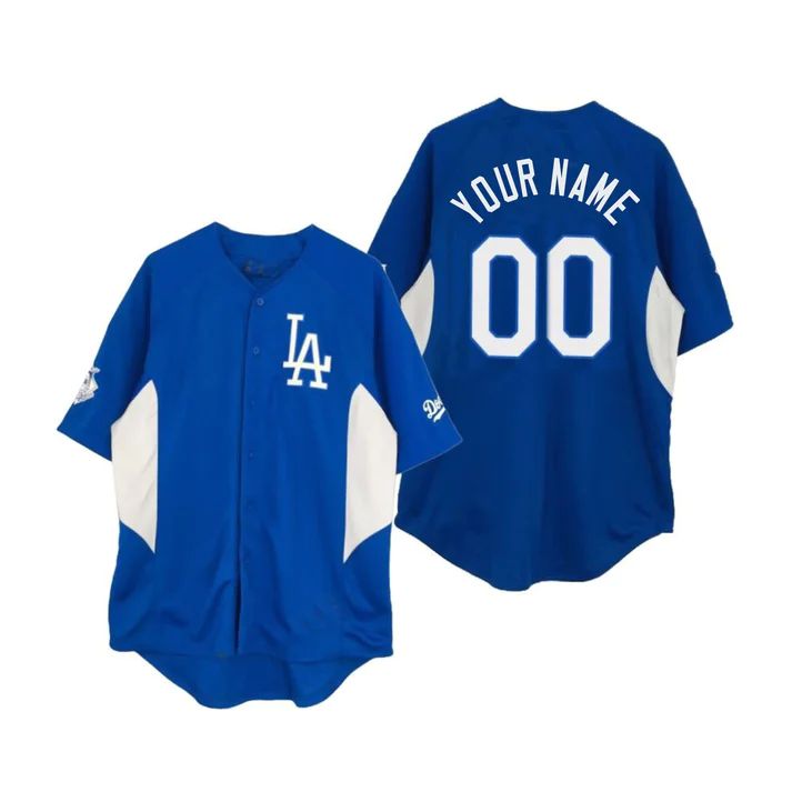 Baseball Jerseys Custom Los Angeles Dodgers jersey 2022 All Star Celebrity Softball Game White Green Split Baseball Anniversary Gift - Main View