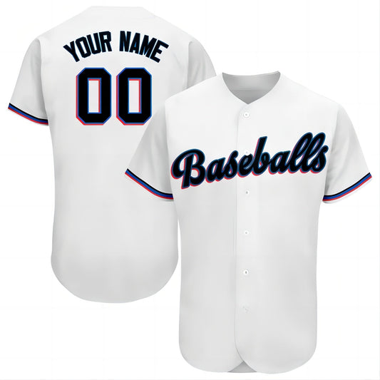 Baseball Jerseys Custom Miami Marlins Stitched Baseball Jersey Personalized Button Down Baseball T Shirt - Main View