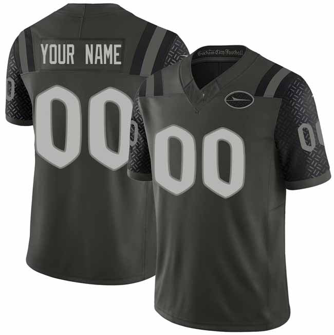 Custom NY.Jets Active Player Black 2025 F.U.S.E. “Rivalries” Vapor Limited Football Stitched Jersey - Main View