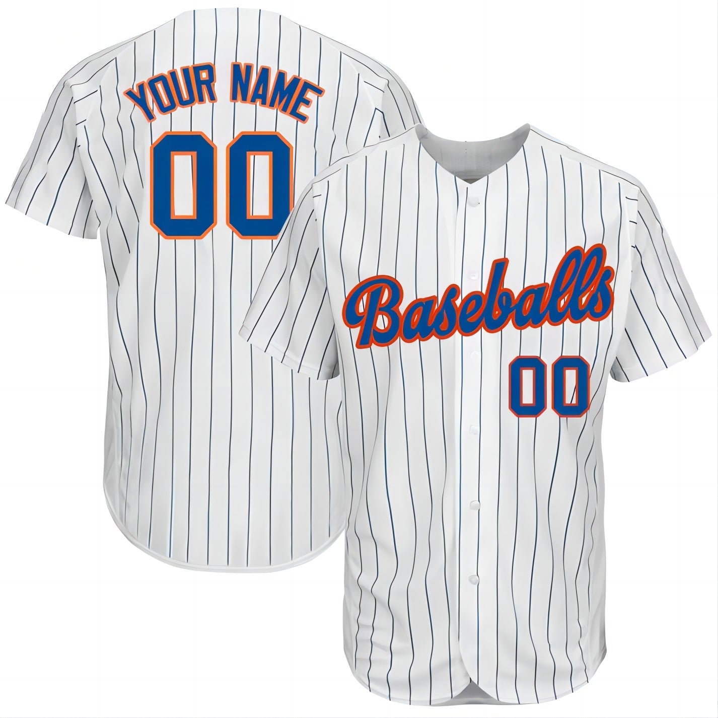 Baseball Jerseys Custom New York Yankees Stitched Personalized Button Down Baseball T Shirt - Main View