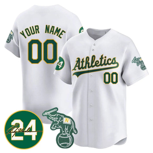 Custom Oakland Athletics White Jersey - Personalized Baseball Jersey - Main View