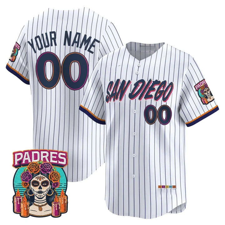 Custom San Diego Padres White 2026 City Connect Vapor Premier Limited Jersey - All Stitched - Main View