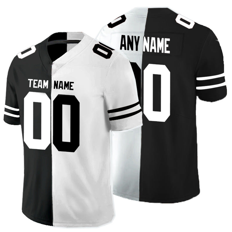 Custom A.Cardinal Stitched Any Team Football Jerseys Black And White Peaceful Coexisting American jersey - Main View