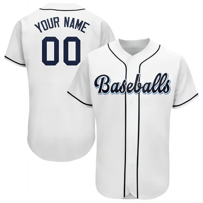 Baseball Jerseys Custom Tampa Bay Rays Stitched Personalized Button Down Baseball T Shirt - Main View
